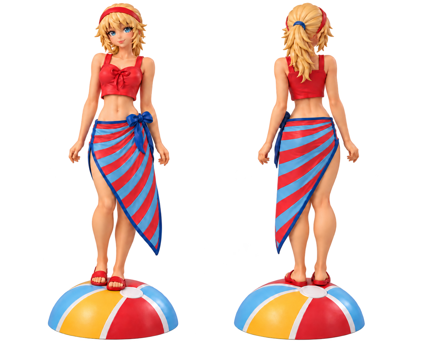 Sommerfigur · Vorder- und Rückansicht einer Figur